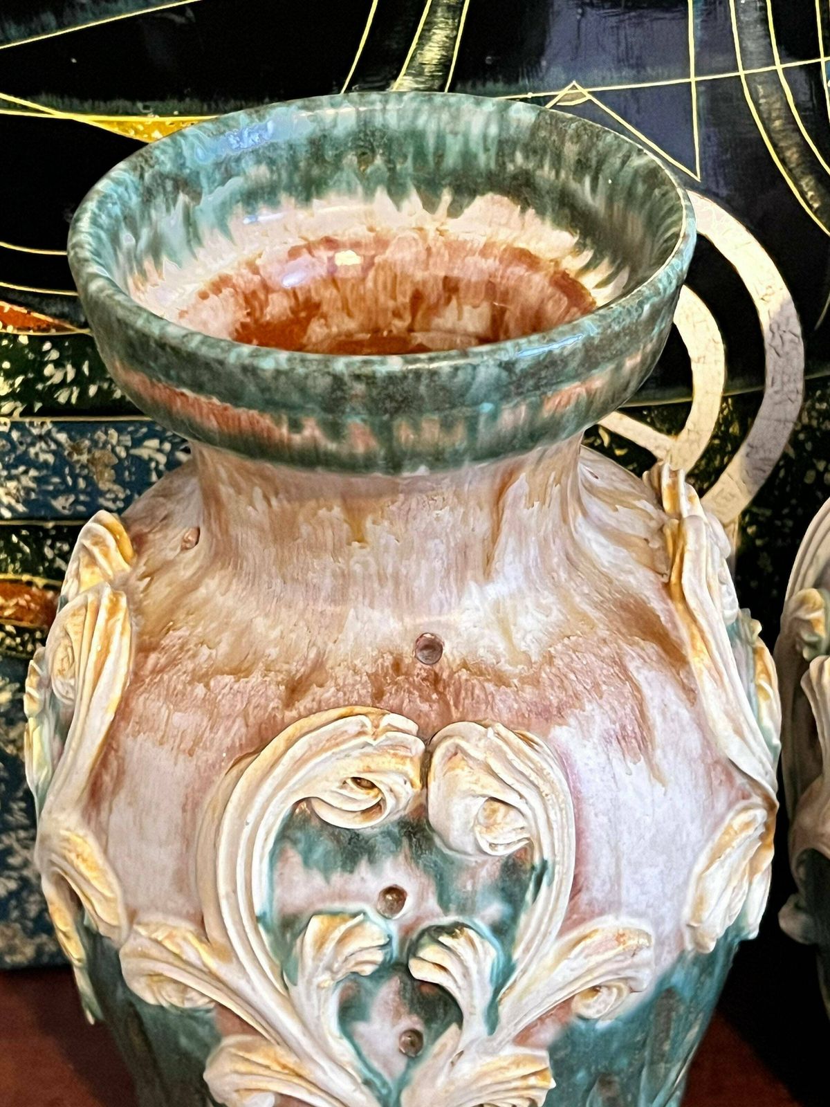 Pair Of Alvino Bagni Raymor Vases, Raymor Attributed Midcentury Italian Art Pottery Vases photo buy