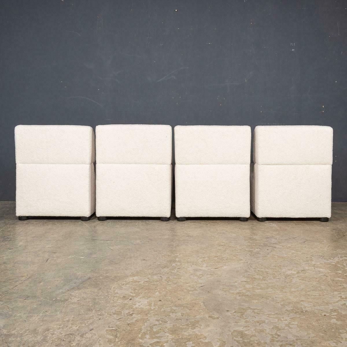 20th Century Set Of Four Seats In Cream Boucle, C.1980 photo 3495.0