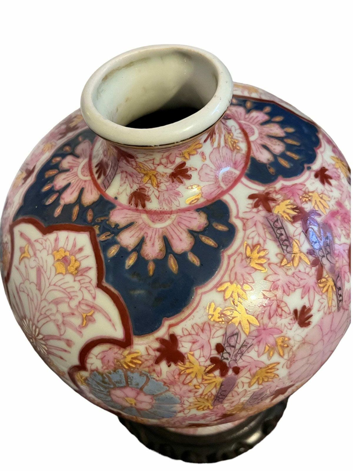 19c Japanese Hand Painted Porcelain Bootle, Japanese Antique Late 19th Centuries Table Lamp / Christmas Gift, Gift Idea photo furniture