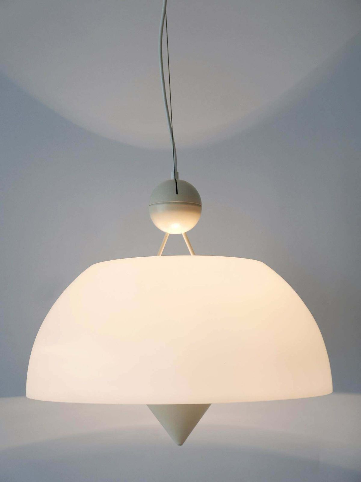 Rare & Elegant Mid Century Modern Pendant Lamp Or Hanging Light Italy 1970s photo furniture