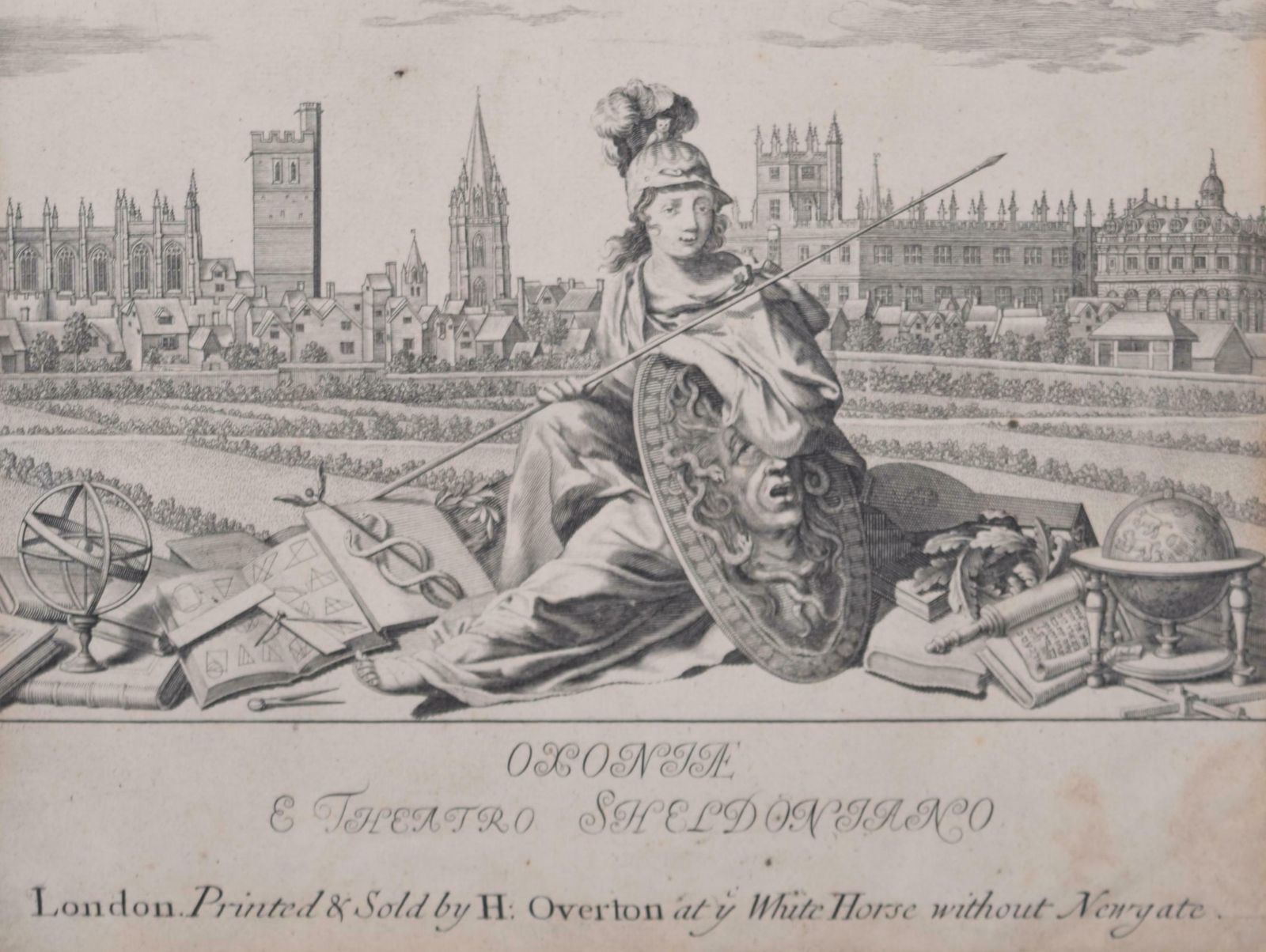 David Loggan University Of Oxford Oxonia Illustrata 1675 Engraving By David Loggan  1675 photo Art