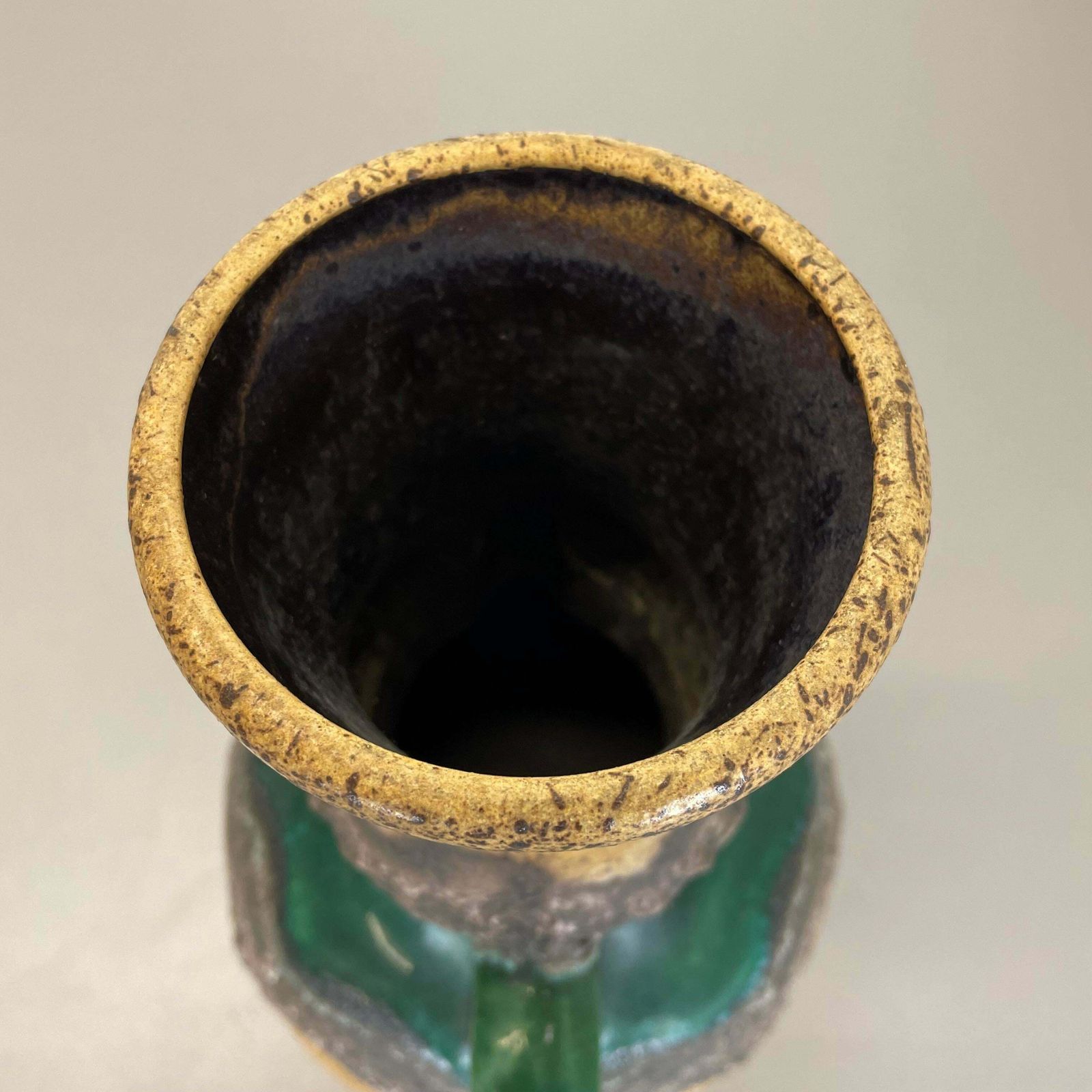 Rare Green Brutalist Fat Lava Ceramic Vases By Dümler And Breiden Germany, 1970s photo buy
