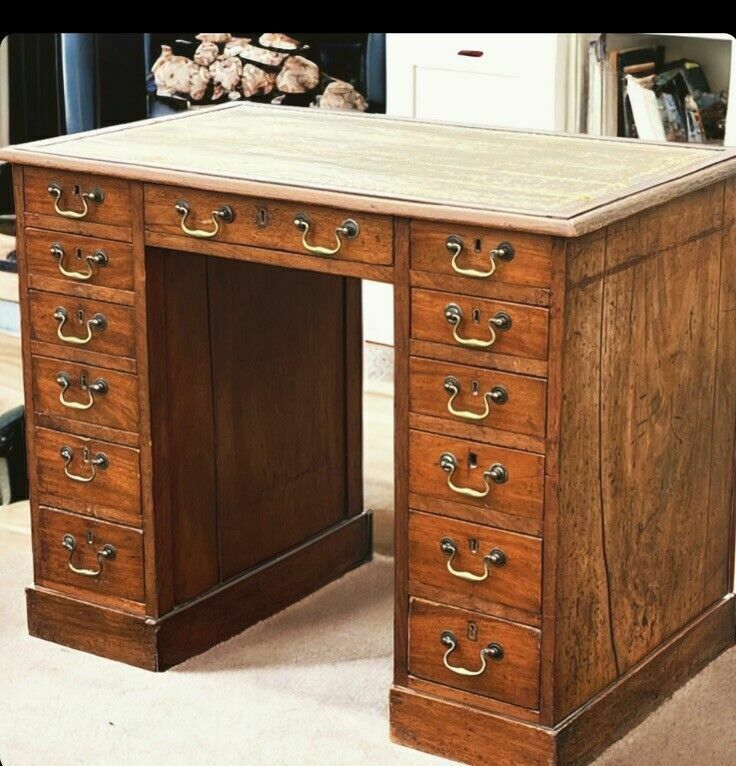Georgian Mahogany Desk. Superb Proportions. photo buy