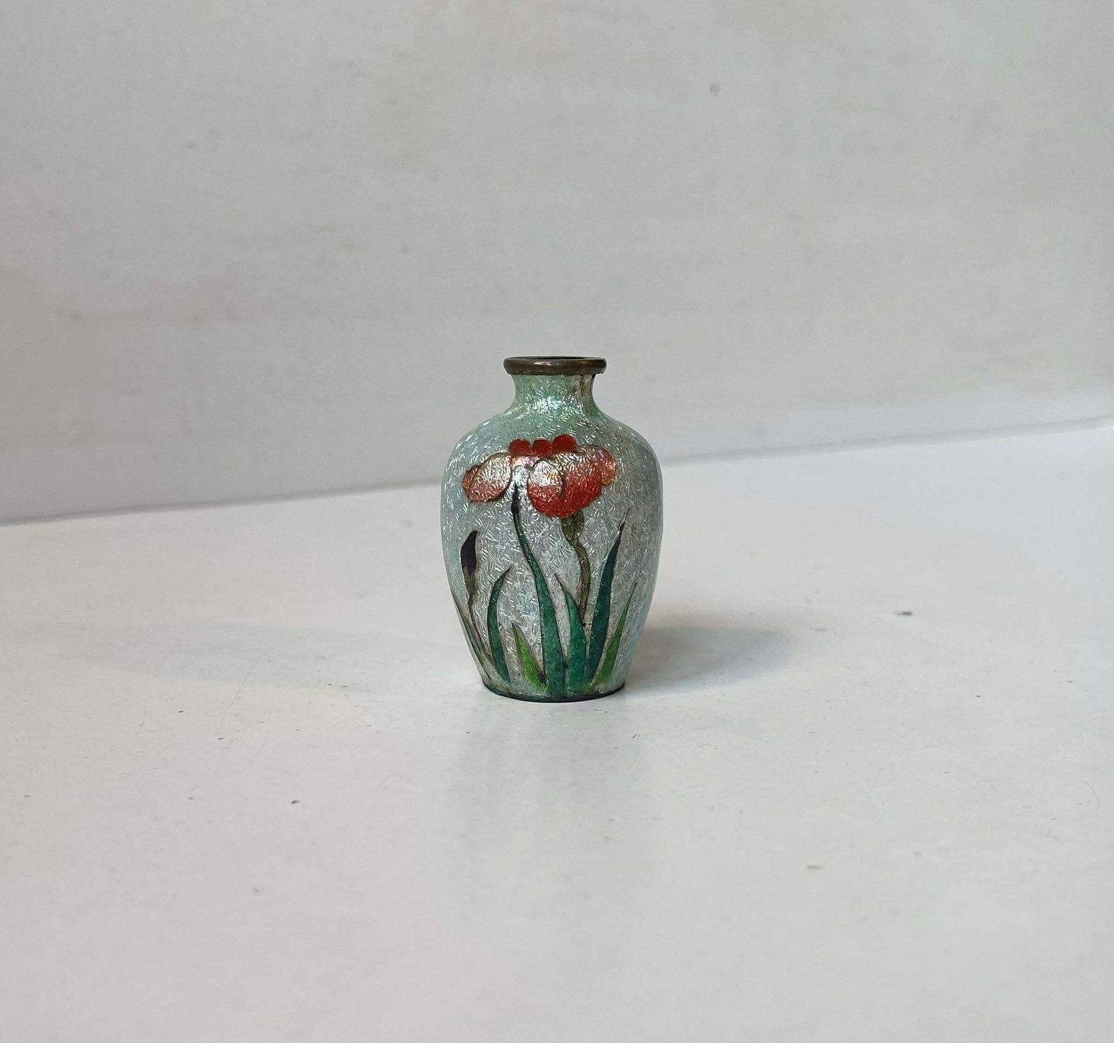 Japanese Ginbari Perfume Vase In Cloisonné Enamel, 1920s photo furniture