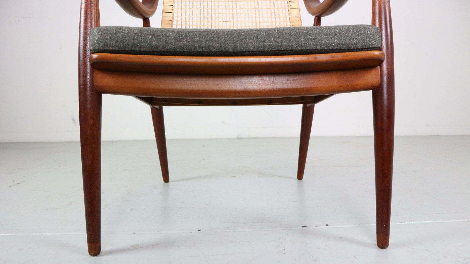 Peter Hvidt& Orla Mølgaard Nielsen Fd146 Cane Back Easy Chair, Denmark photo Furniture