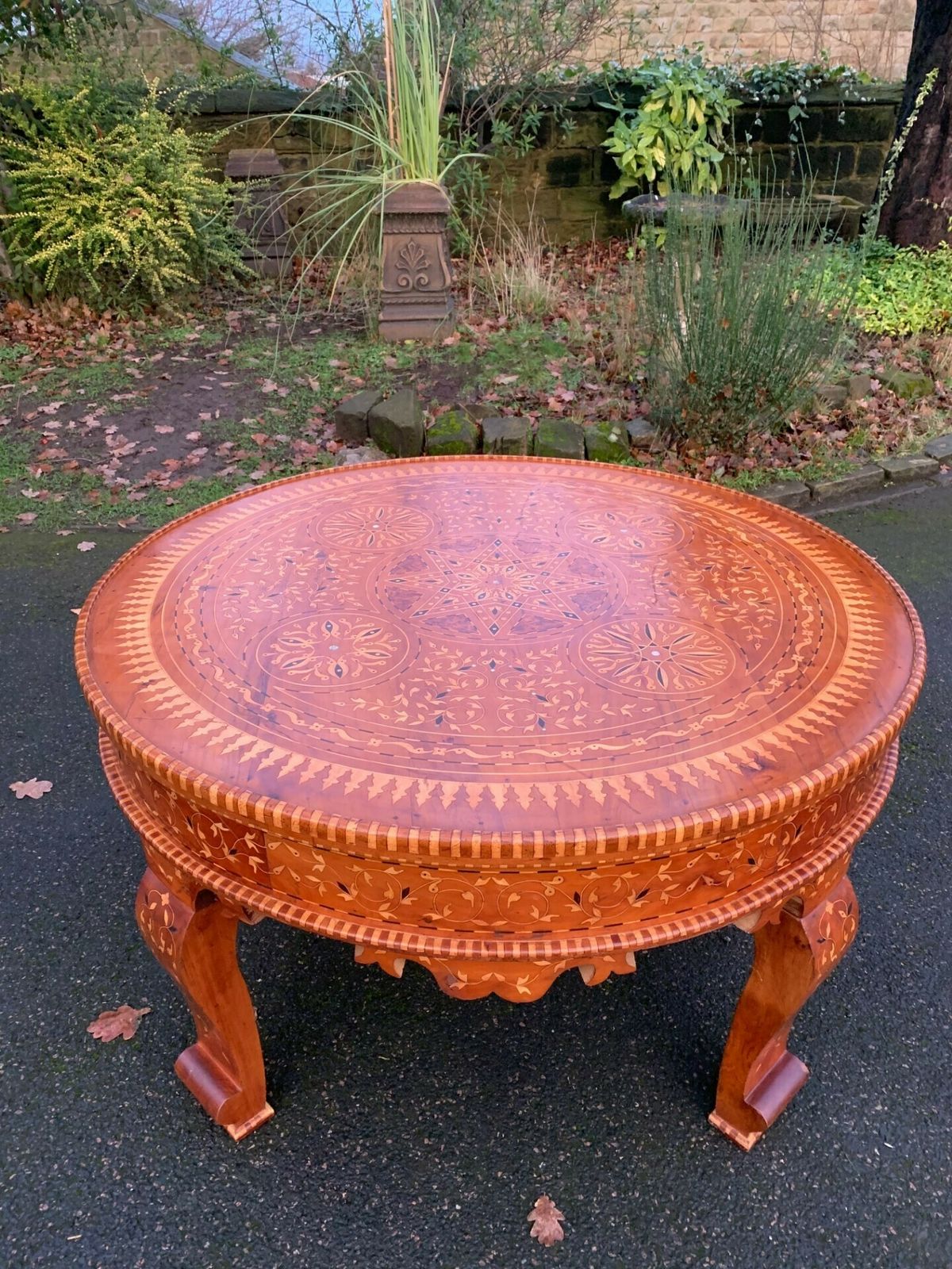 Antique Inlaid Anglo Indian Coffee Table