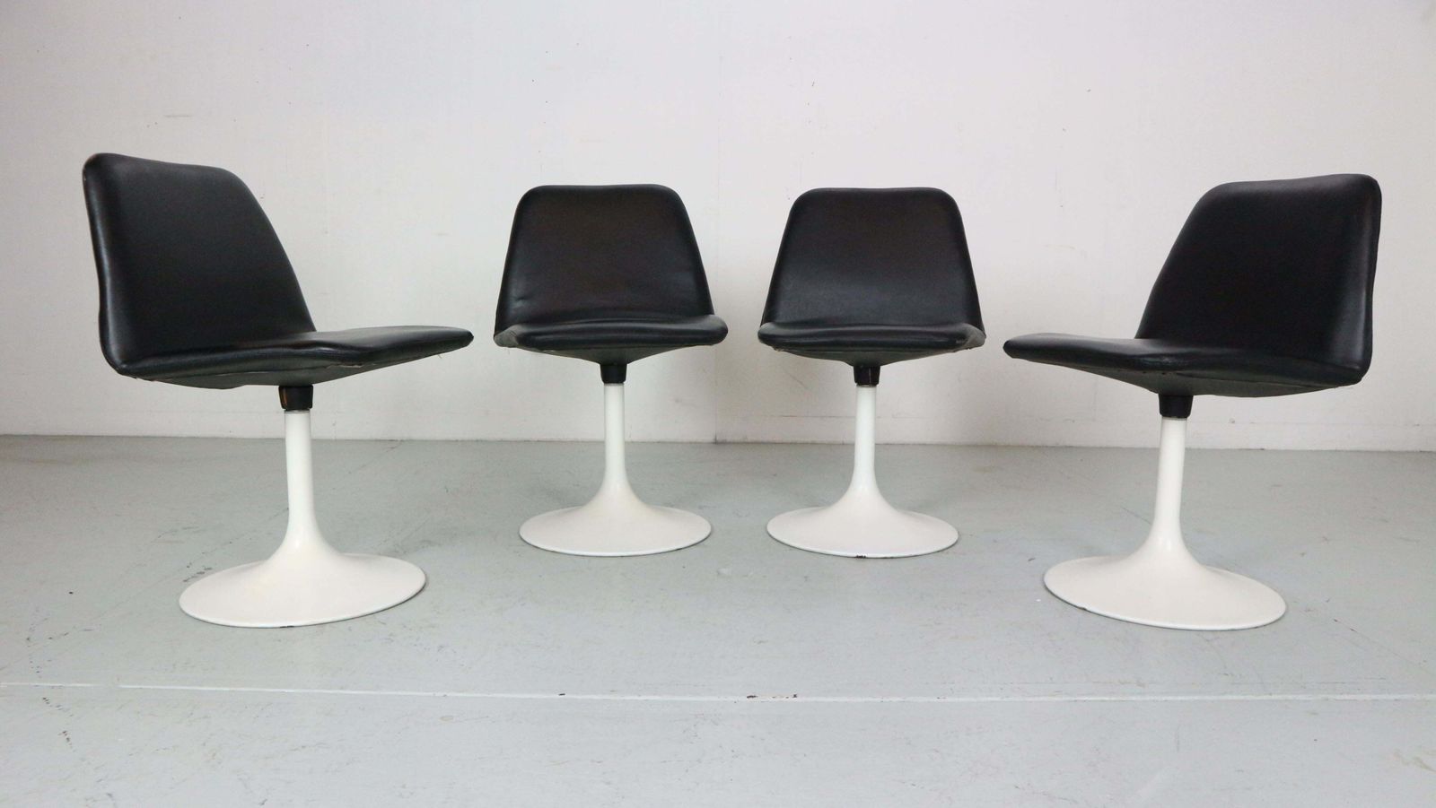 Scandinavian Modern Set Of 4 Dinning Chairs By Börje Johanson Vinga, Sweden 1970 photo vintage