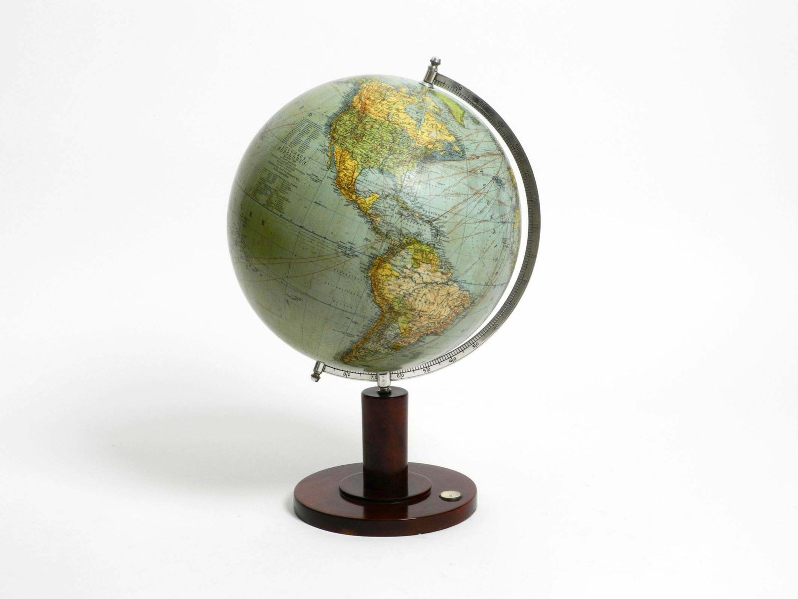 Beautiful Large Mid Century Earth Globe From Columbus Verlag Paul Oestergaard photo furniture
