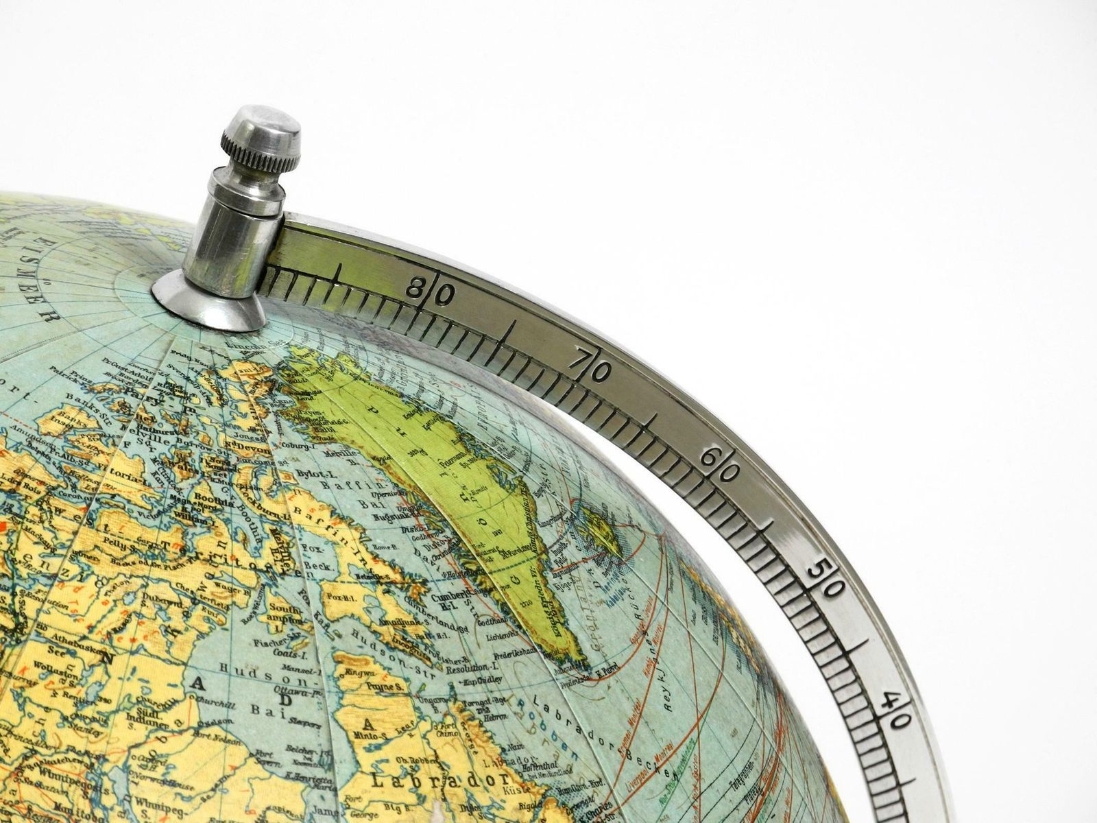 Beautiful Large Mid Century Earth Globe From Columbus Verlag Paul Oestergaard photo vinterior