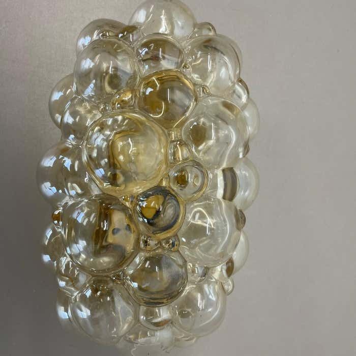 Original Amber Glass Wall Lights Sconces Helena Tynell Glashütte Limburg, 1960s photo 568.0