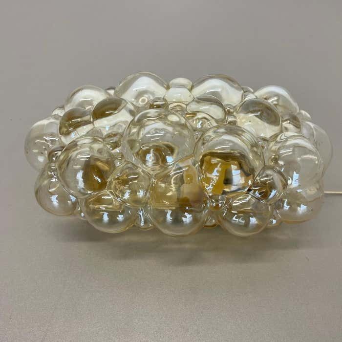 photo for sale Original Amber Glass Wall Lights Sconces Helena Tynell Glashütte Limburg, 1960s
