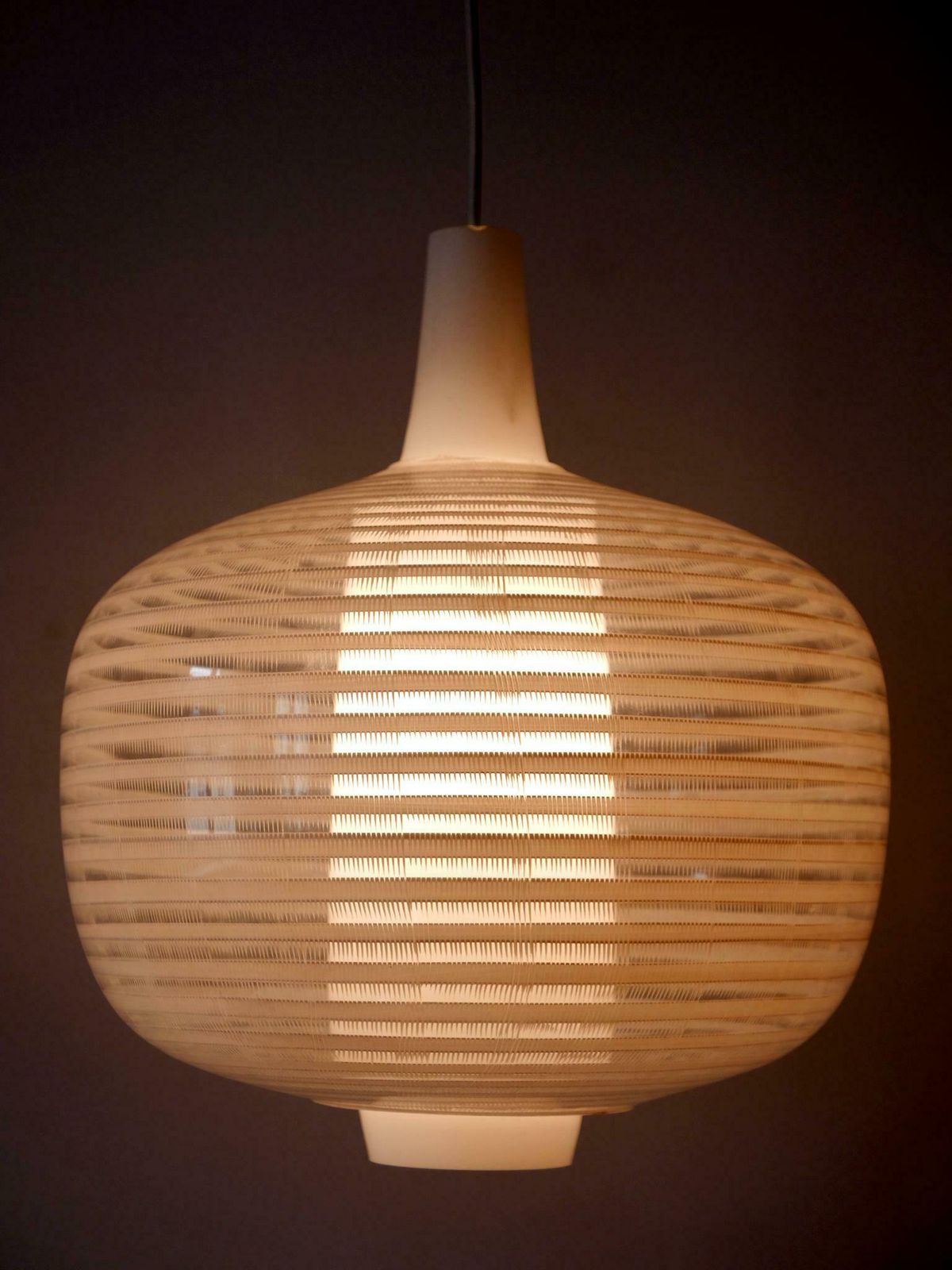 Rare & Large Mid Century Modern Pendant Lamp Napoli By Aloys F. Gangkofner 1957 photo Lighting