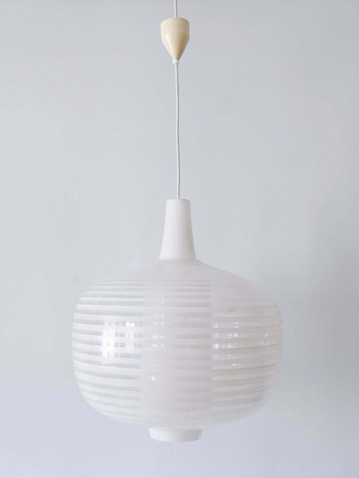 Rare & Large Mid Century Modern Pendant Lamp Napoli By Aloys F. Gangkofner 1957 photo 4193.0