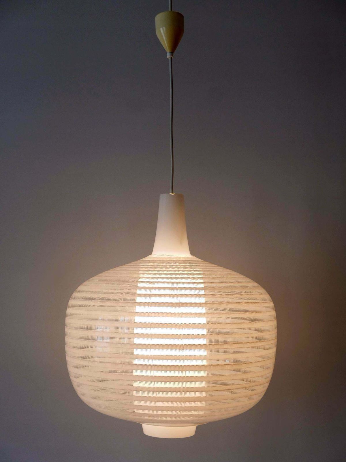 Rare & Large Mid Century Modern Pendant Lamp Napoli By Aloys F. Gangkofner 1957 photo buy