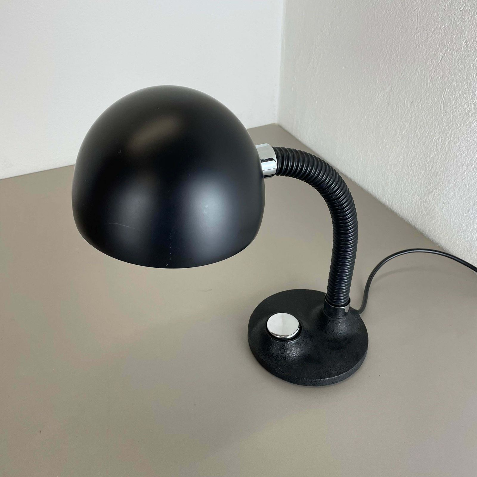 Modernist Space Age Metal Table Light By Hillebrand Leuchten, Germany, 1970s photo Lighting