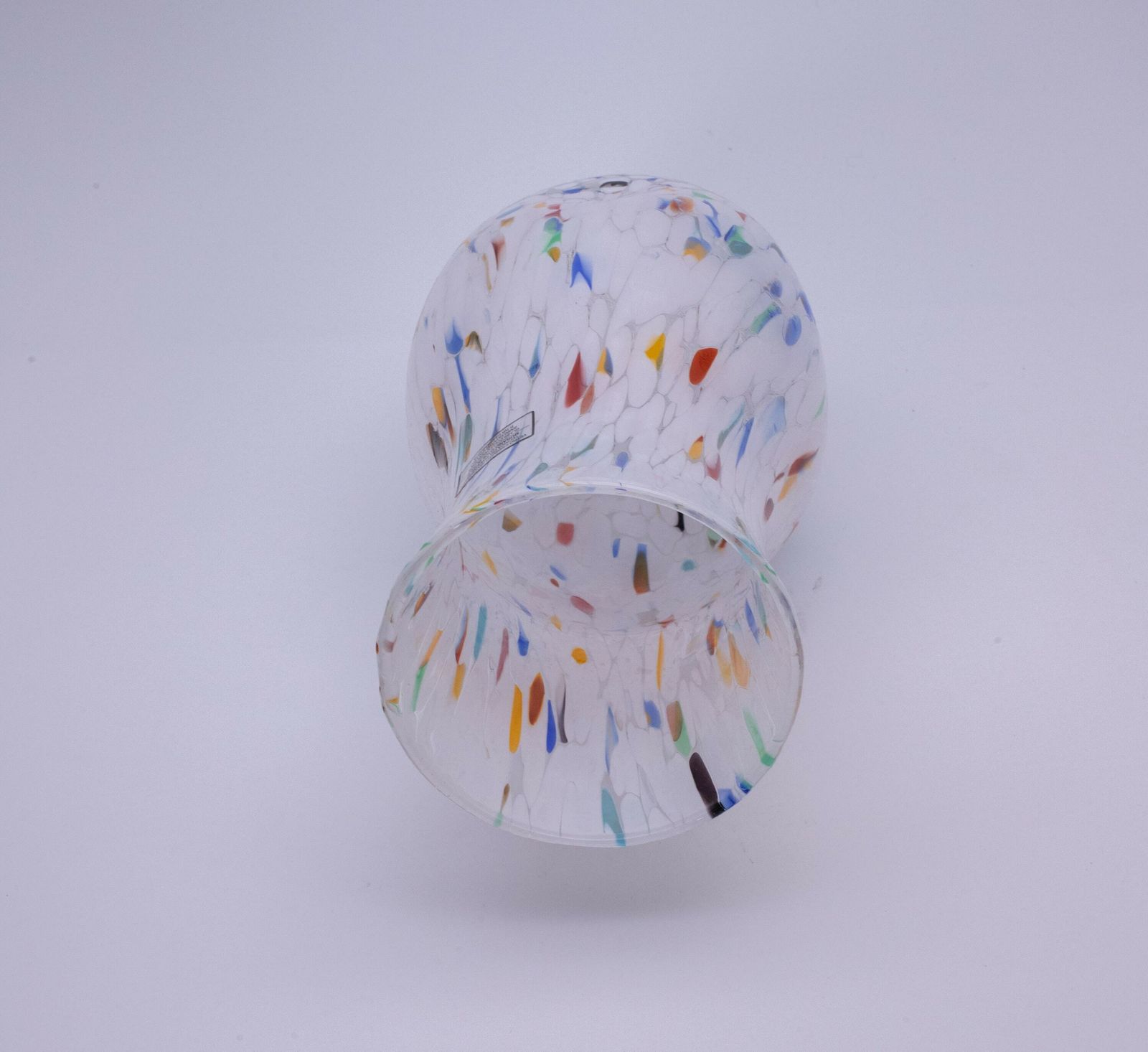 San Jose, Murano Glasses Vase Color "White", Model Goto, Handmade, Murano Glass Made In Italy photo 91.0