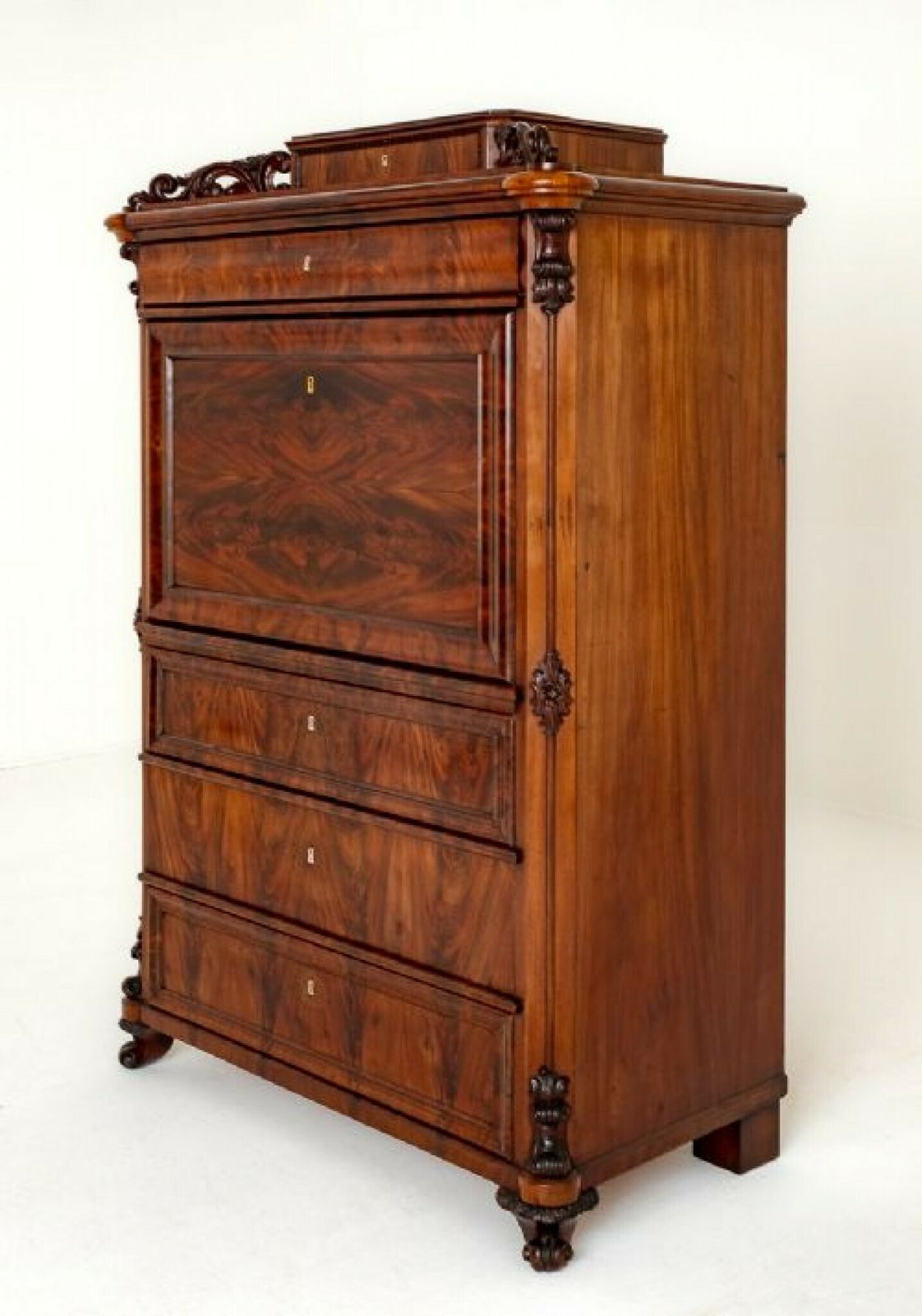 Biedermeier Escritoire Desk Mahogany 1860