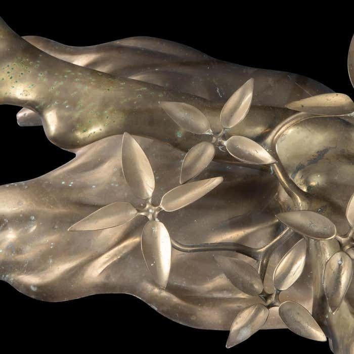 Coffee Table By Willi Daro, Bronze And Glass Top, Xxth Century. photo vinterior