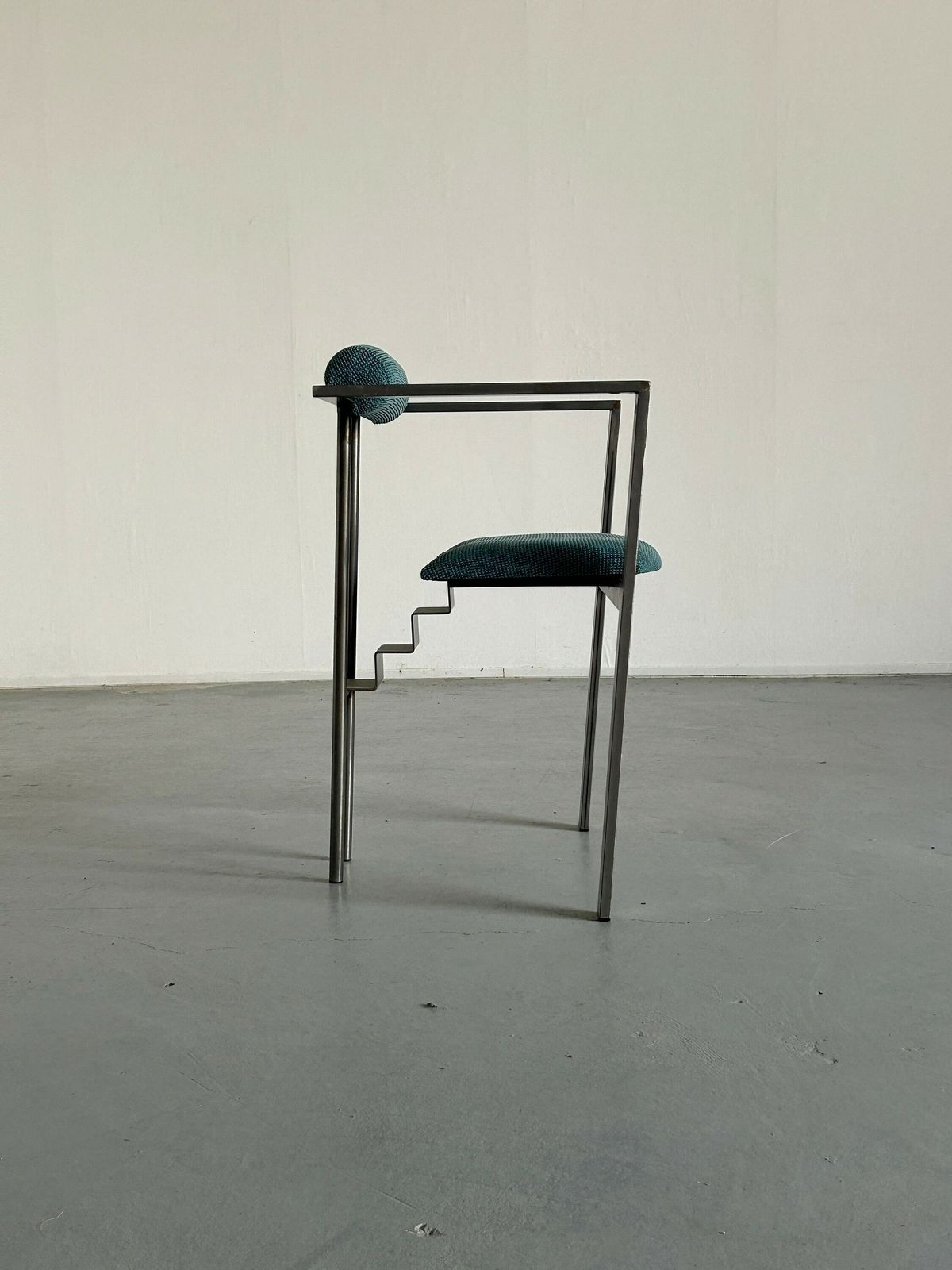 Memphis Design Postmodern Geometrical 'Trix' Chair By Karl Friedrich Förster For Kff, 1980s Germany photo for sale