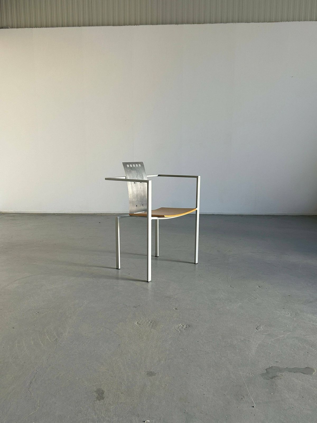 Memphis Design Postmodern Geometrical Chair By Karl Friedrich Förster For Kff, 1980s Germany, Industrial Design
