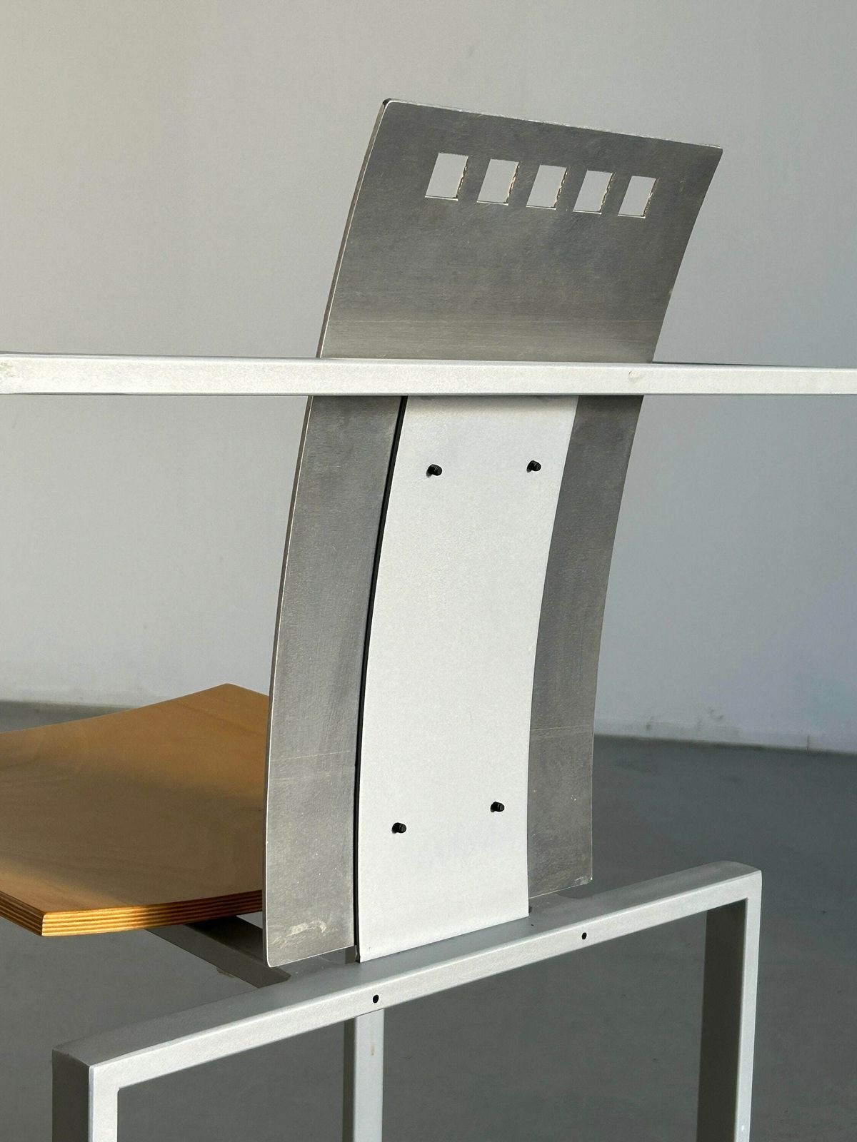 Memphis Design Postmodern Geometrical Chair By Karl Friedrich Förster For Kff, 1980s Germany, Industrial Design photo vinterior