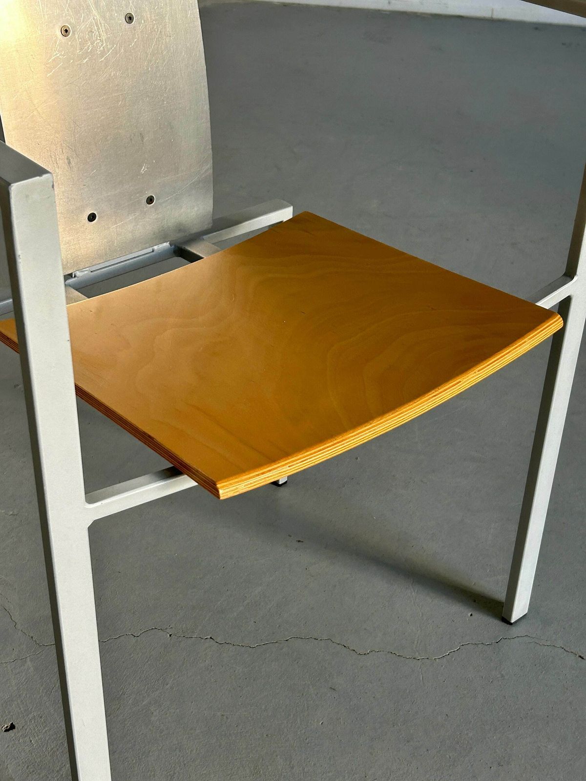 Memphis Design Postmodern Geometrical Chair By Karl Friedrich Förster For Kff, 1980s Germany, Industrial Design photo buy