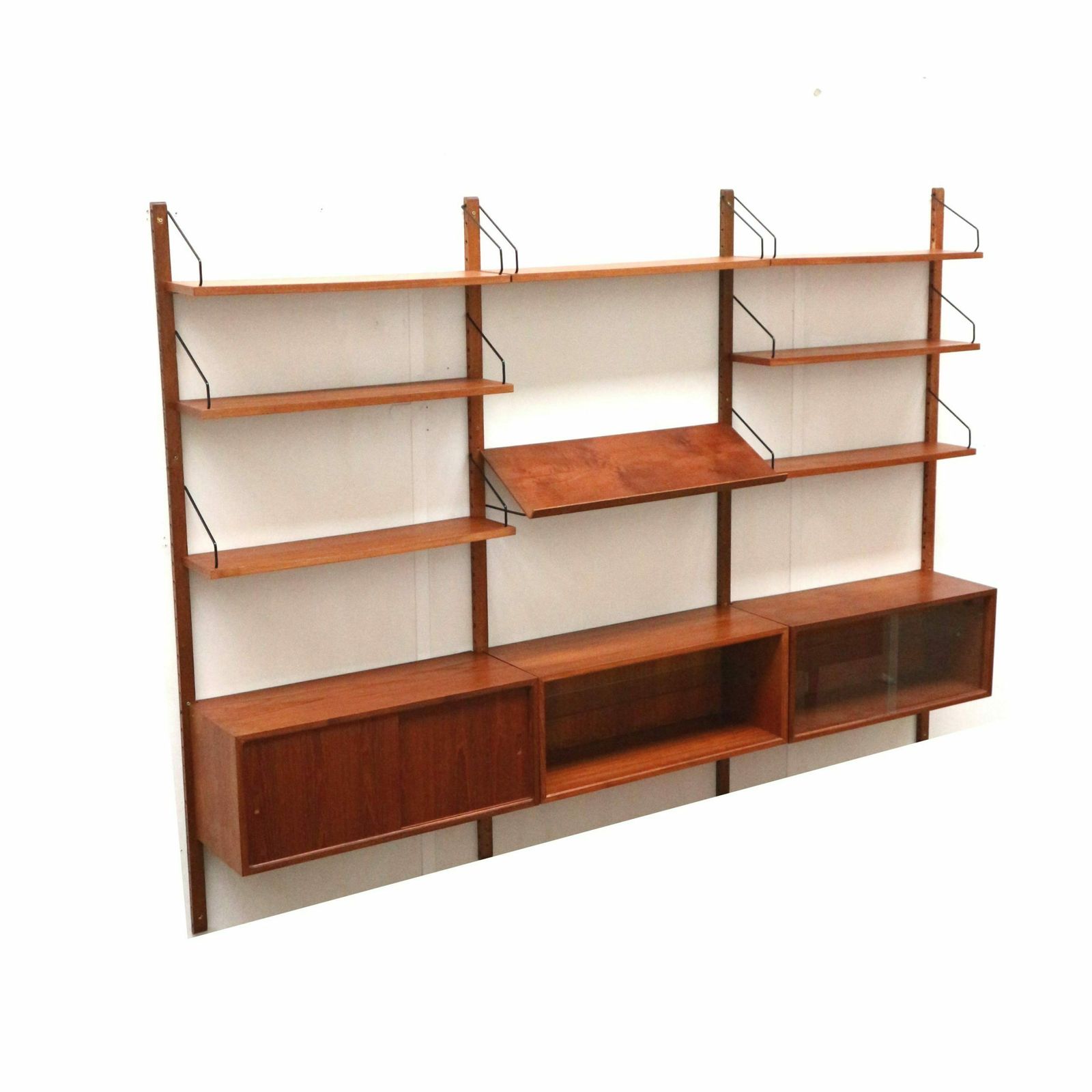 Teak Vintage Wall System By Poul Cadovius For Cado From The 1960s photo furniture