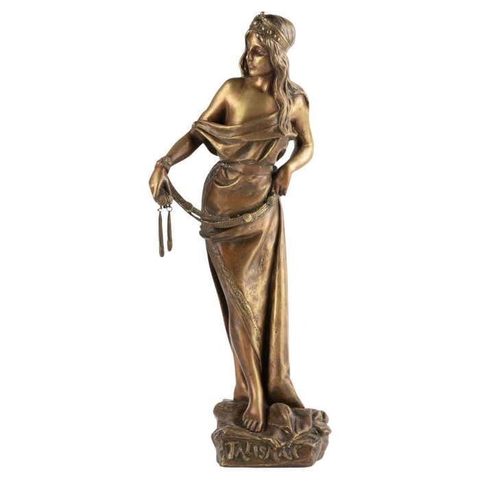 Bronze Sculpture By Emmanuel Villanis, 19th Century.