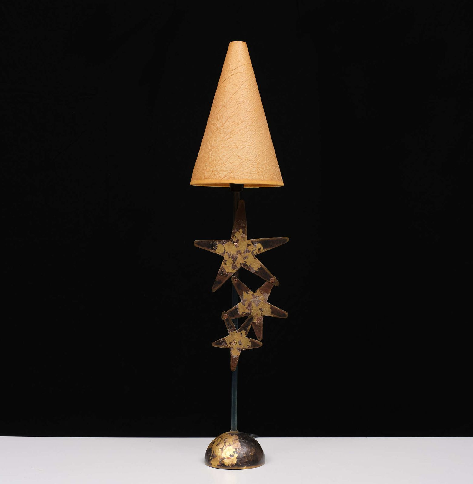 photo for sale Robert Kostka Brass Handmade Table Lamp 1980s France