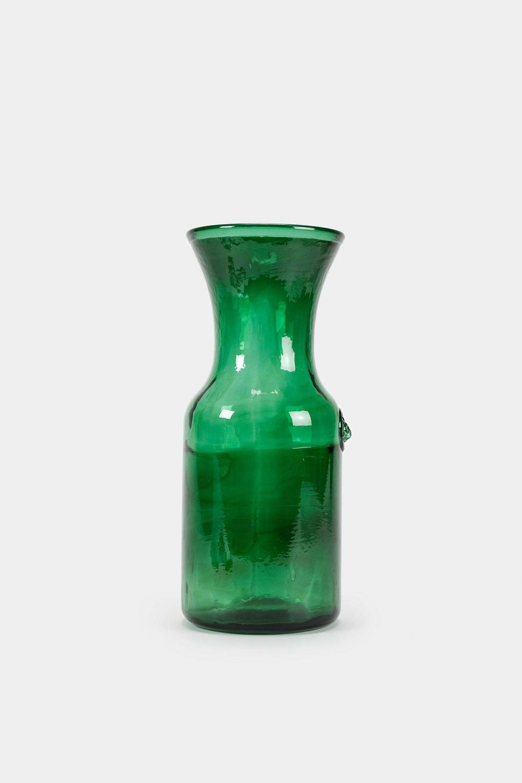 Umbrella Stand Or Large Vase, Green Glass From Empoli, 50s photo for sale