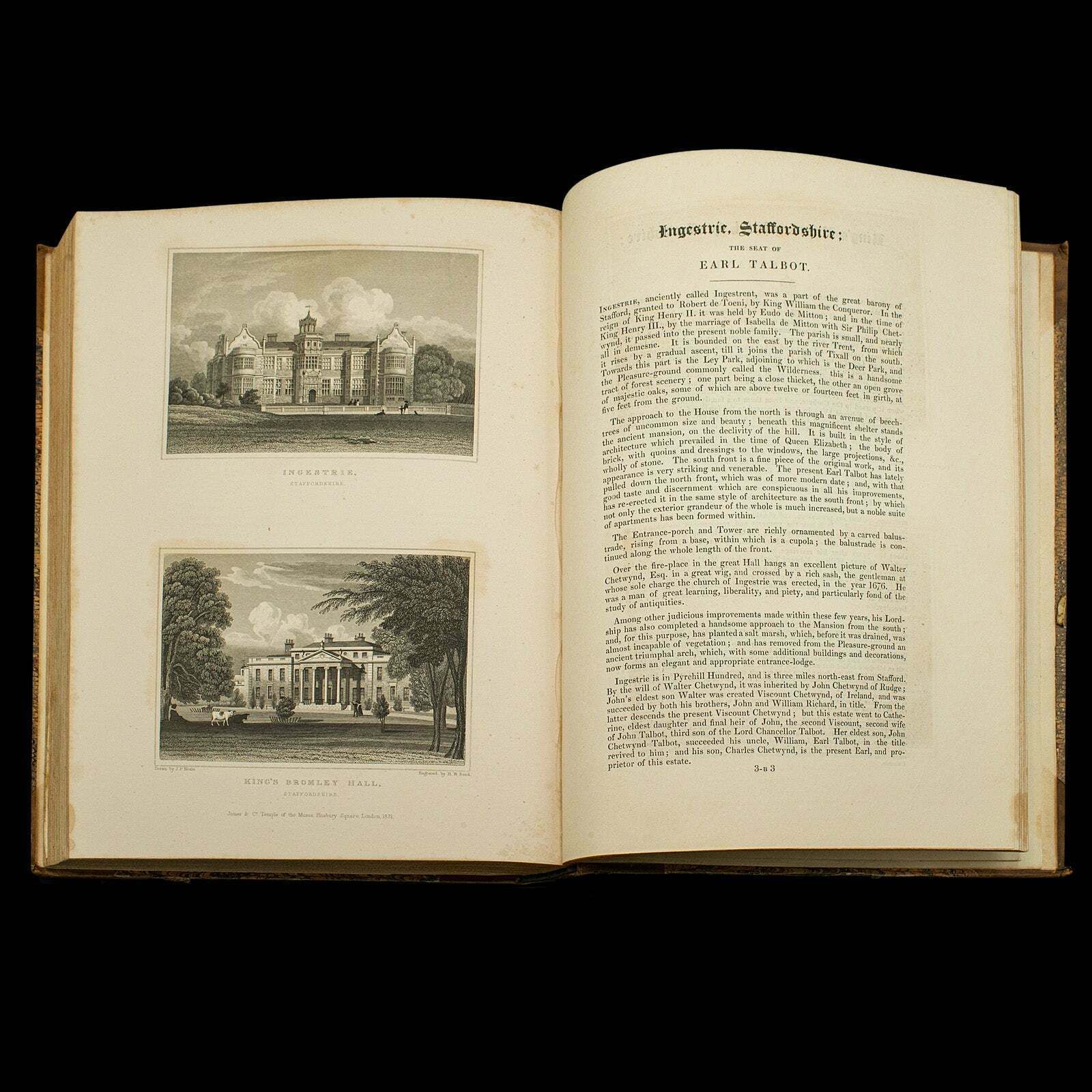 2 Antique Books, Jones' View Of Seats, Mansions & Noblemen, English, Georgian photo buy