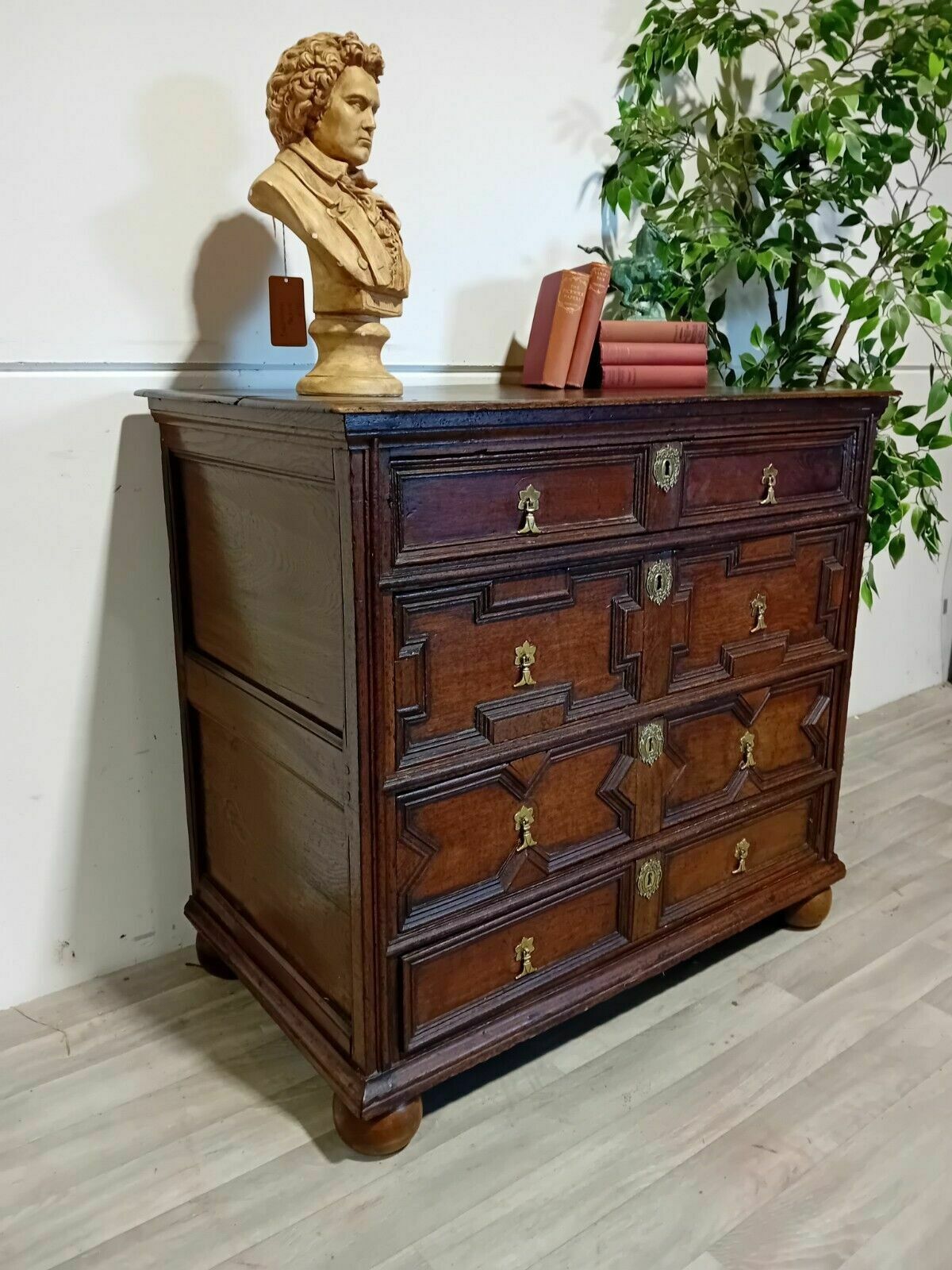 Jacobean Oak Chest Of Drawers