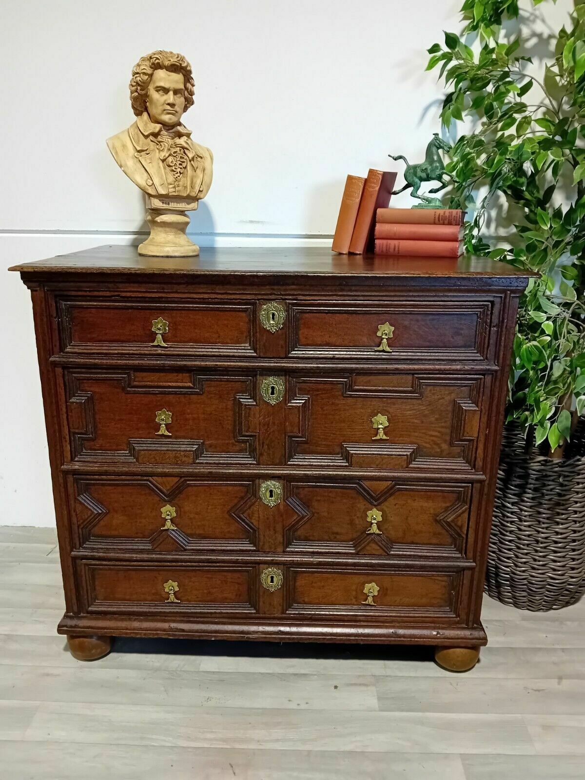 Jacobean Oak Chest Of Drawers photo for sale