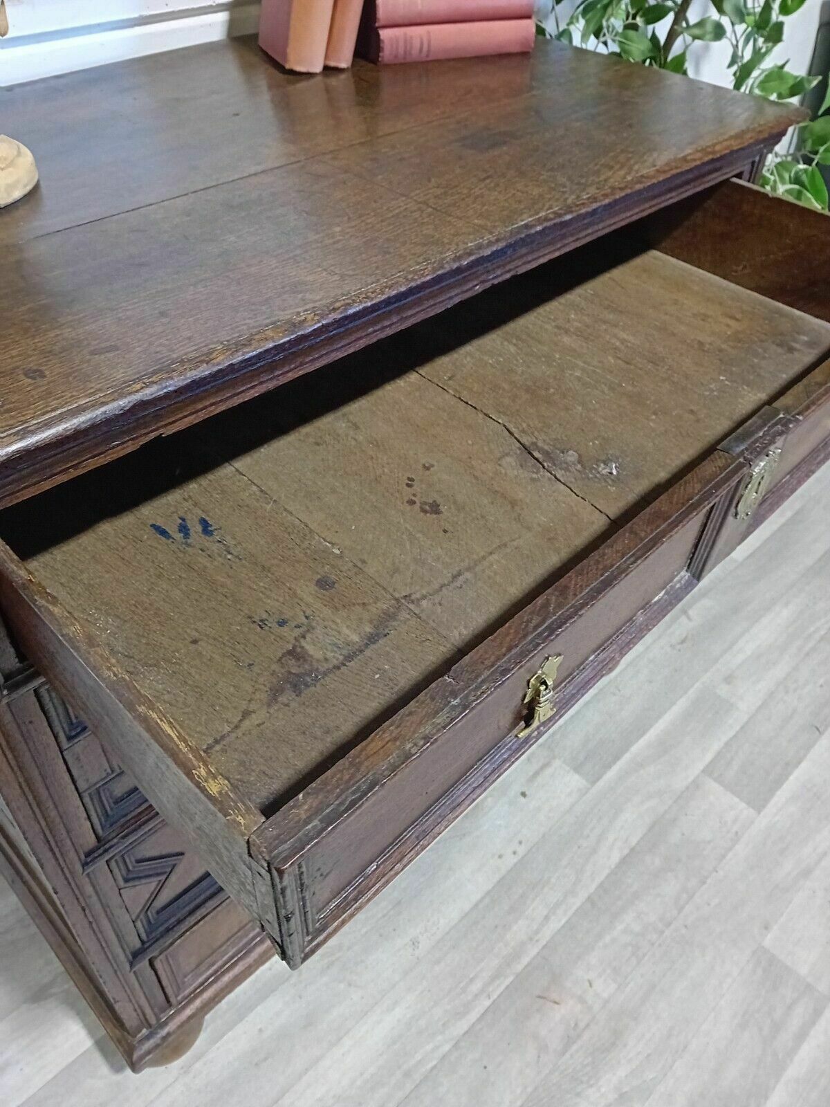 Furniture Jacobean Oak Chest Of Drawers photo