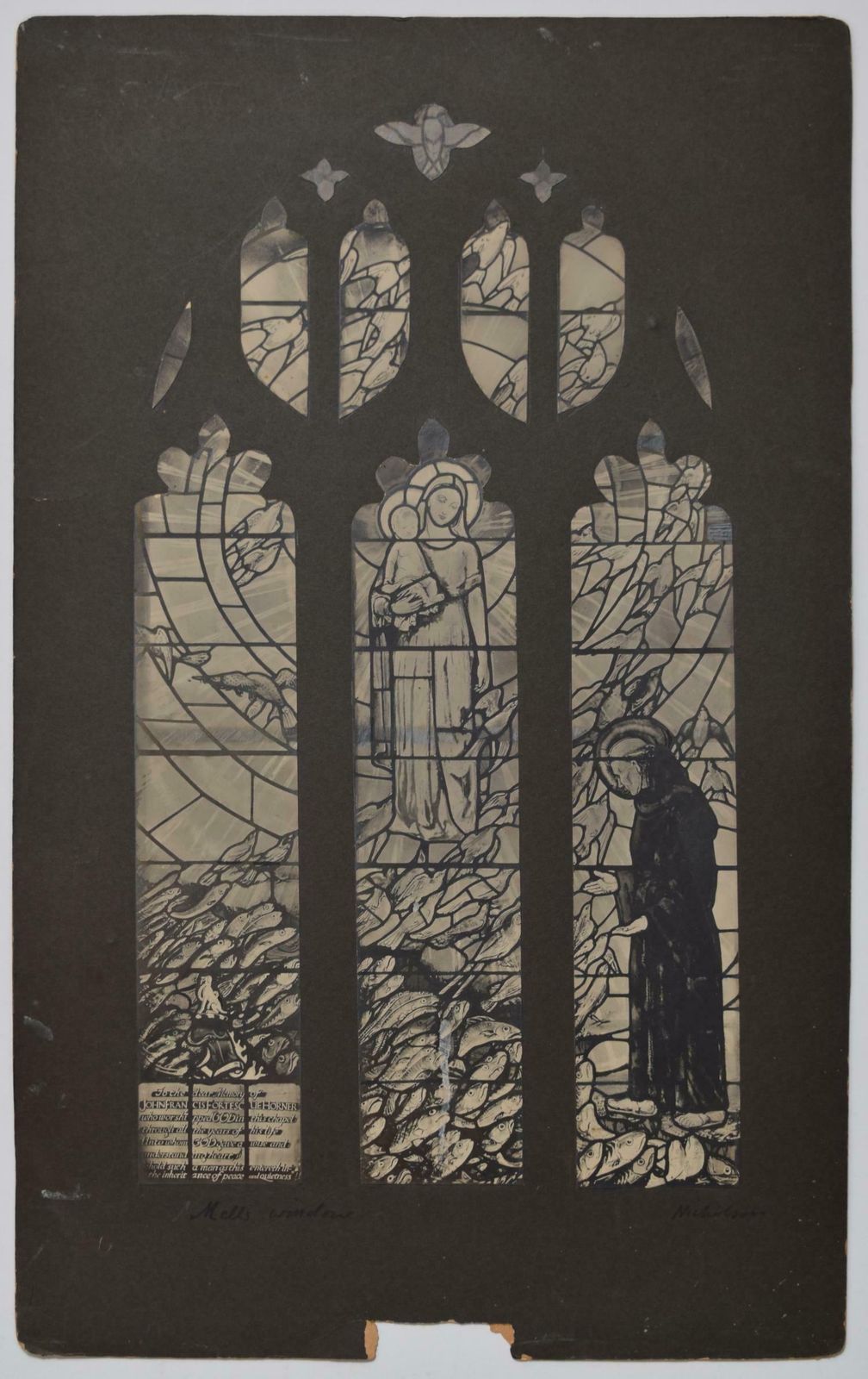 William Nicholson St Andrew's Church, Mells, Somerset Stained Glass Window By William Nicholson 1930