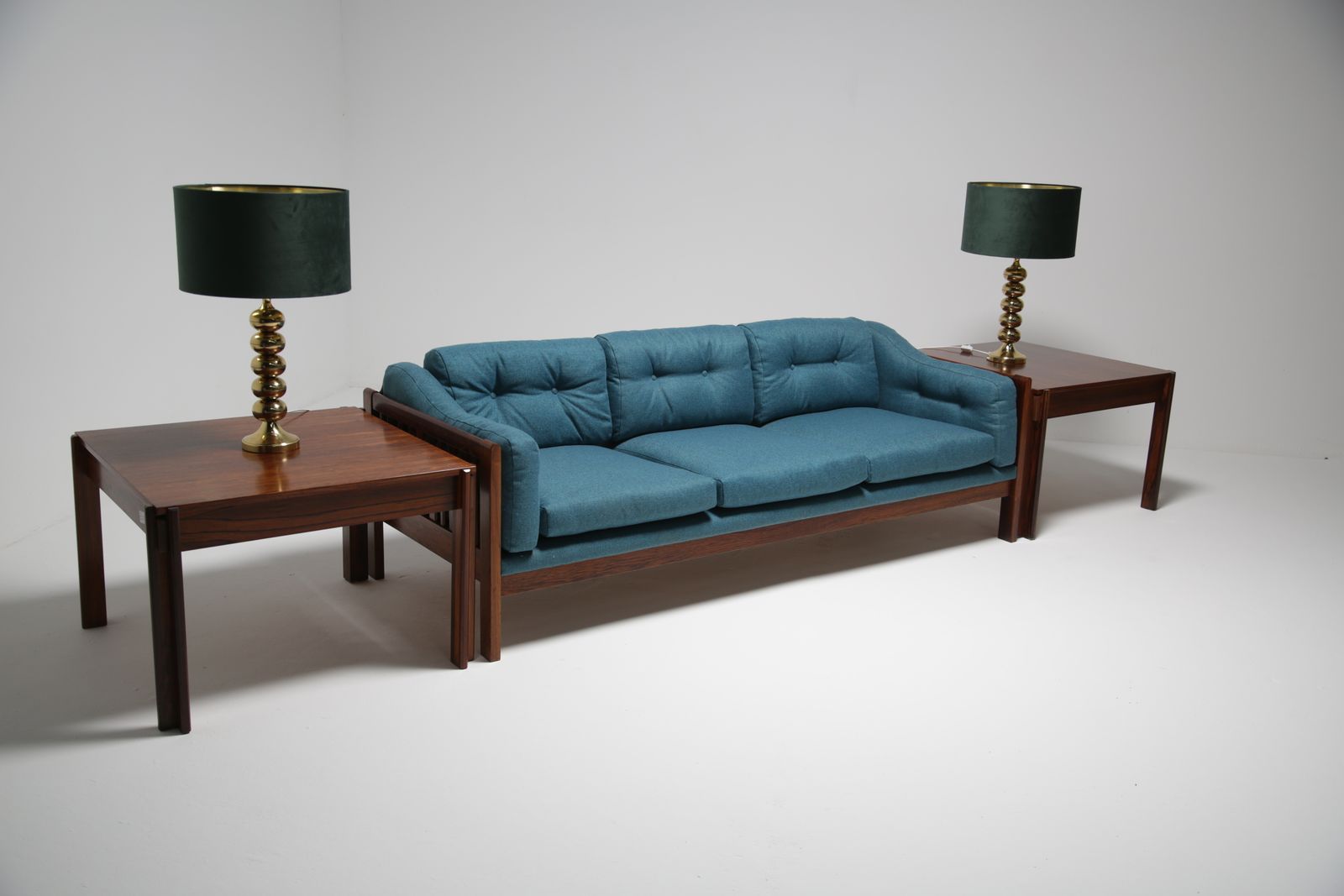 Furniture Pair Of Rosewood Side Tables By Ingvar Stockum For Futura Mobler, Sweden, 1965. photo