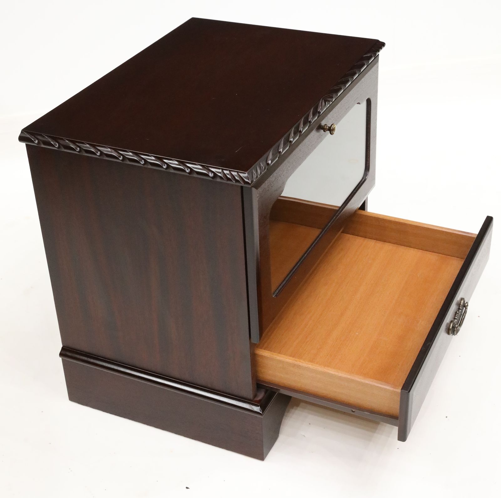 Modern Television Stand With Media Box Area And Drawer Free Uk Delivery photo vinterior