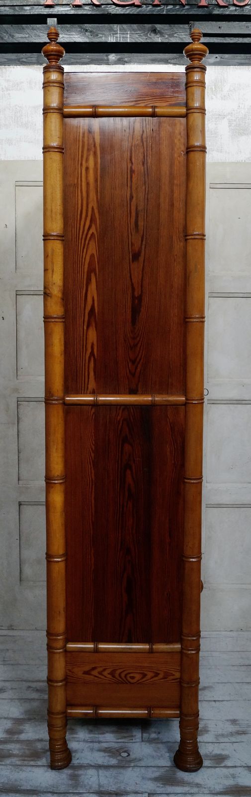 Victorian Faux Bamboo Glazed Bookcase photo Furniture