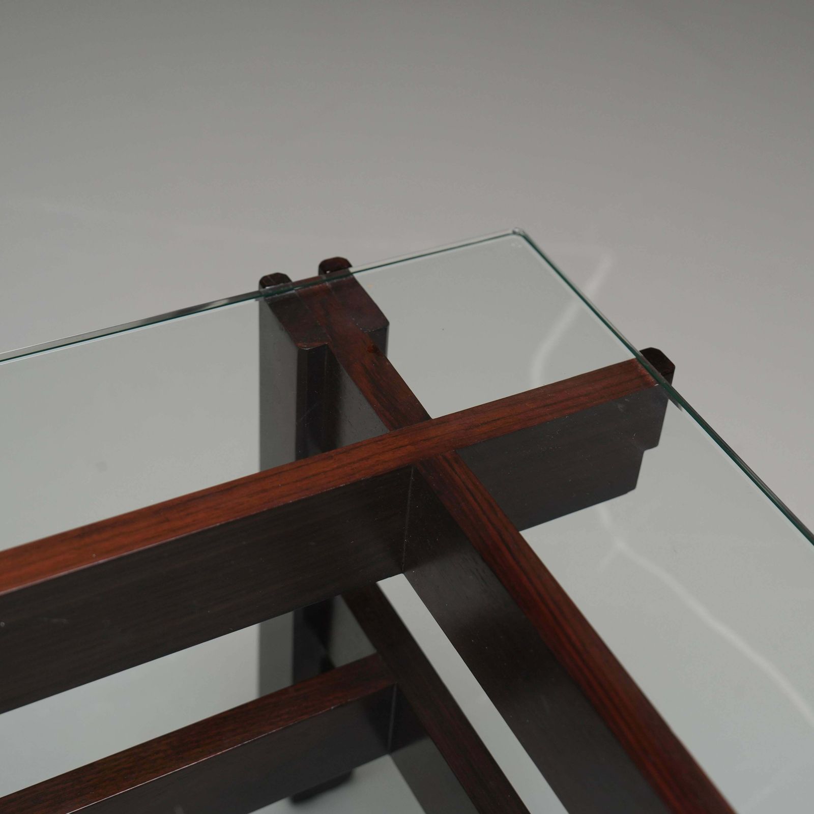 Ico Parisi Coffee Table In Glass And Wood For Cassina, Italy, 1962 photo furniture