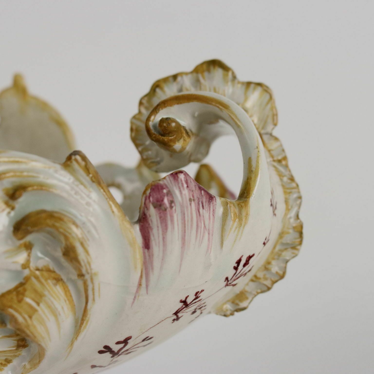 Ancient Centerpiece Man. Antonibon Nove Late XIX Century Majolica photo buy