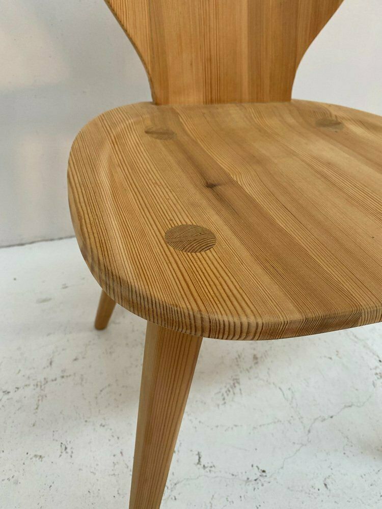 Sörgården Chairs In Pine By Carl Malmsten For Svensk Fur, 1950s, Set Of 4 photo Furniture