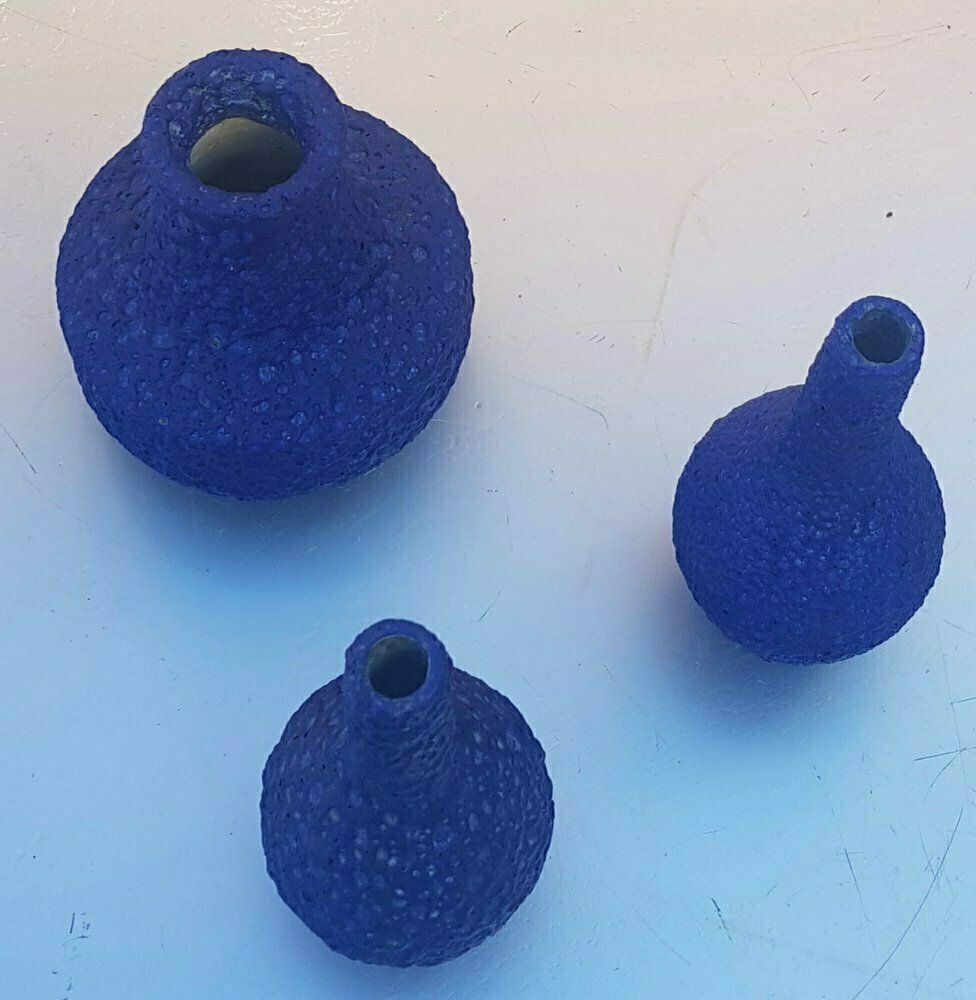 Fat Lava Ceramic Vases In Yves Klein Blue, 1960s, Set Of 3 photo furniture