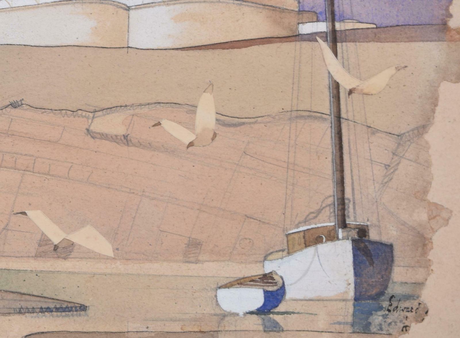 Edward Maufe Architectural Design For House On Round Island, Poole Harbour By Edward Maufe photo Art