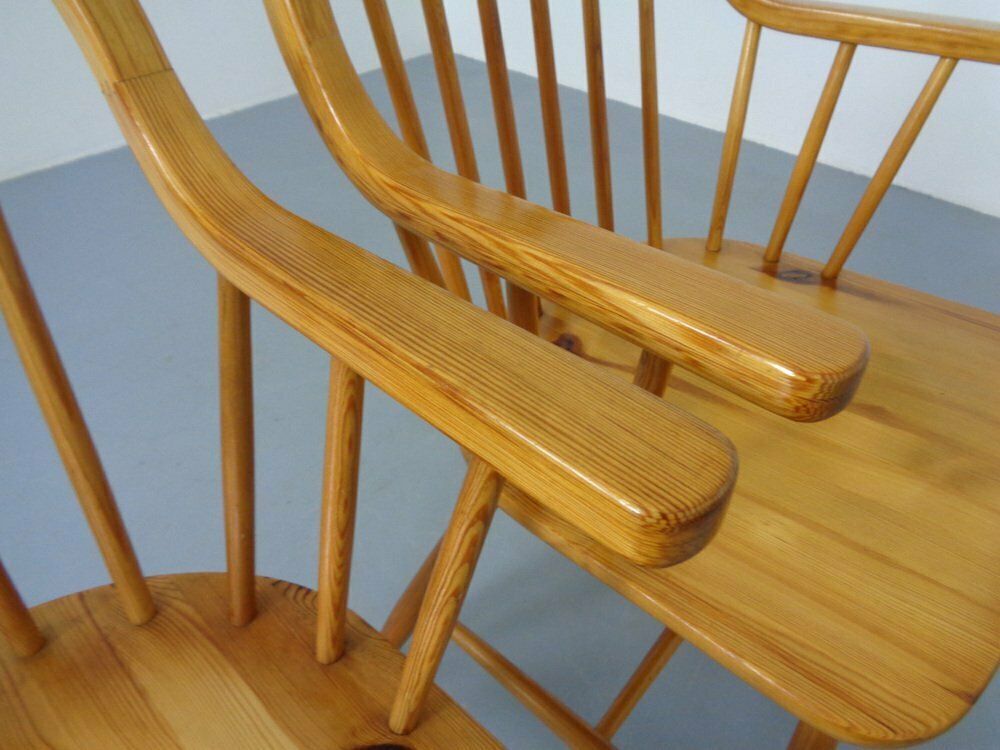 photo vinterior Pine Chairs By Erik Ole Jørgensen, Set Of 5