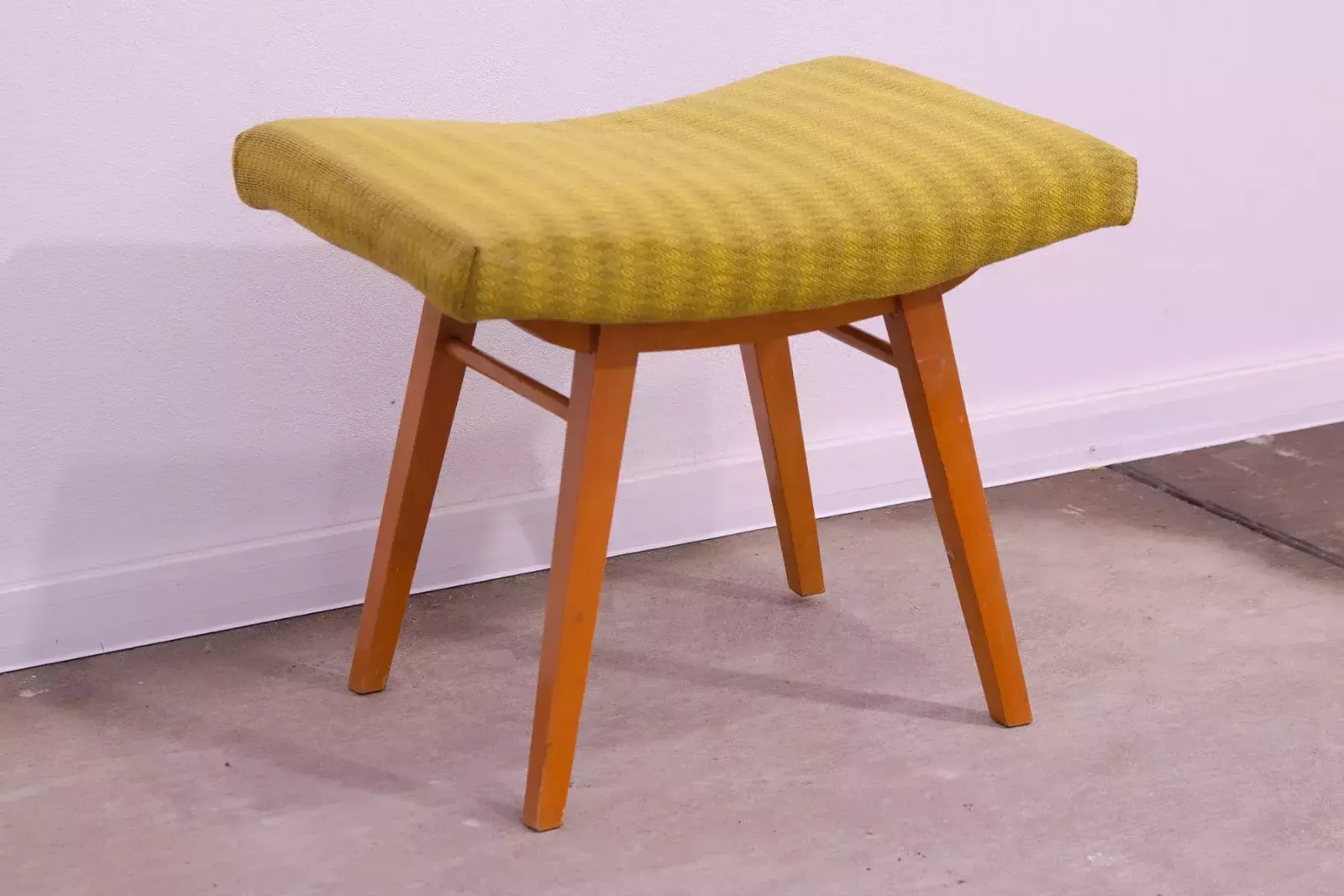 Mid Century Stool, Footrest, Západoslovenské Nábytkárské Závody, 1970 photo furniture