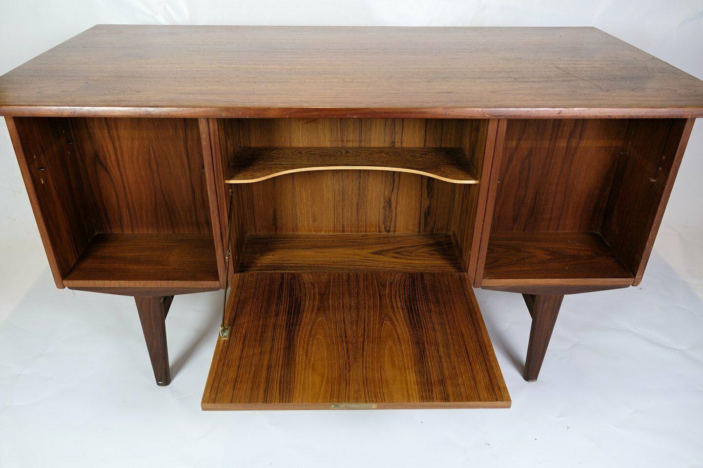 photo for sale Desk In Teak With Floating Tabletop, Danish Design 1960s
