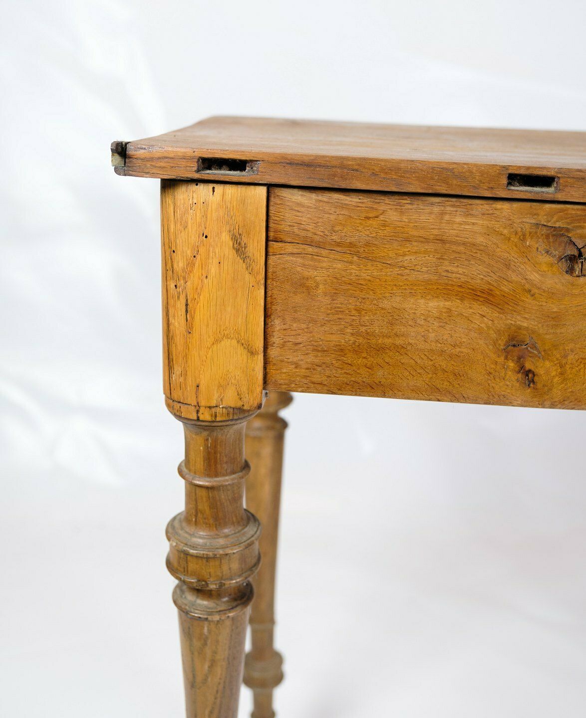 Entrance Furniture In Oak With Round Legs From 1890s photo vintage