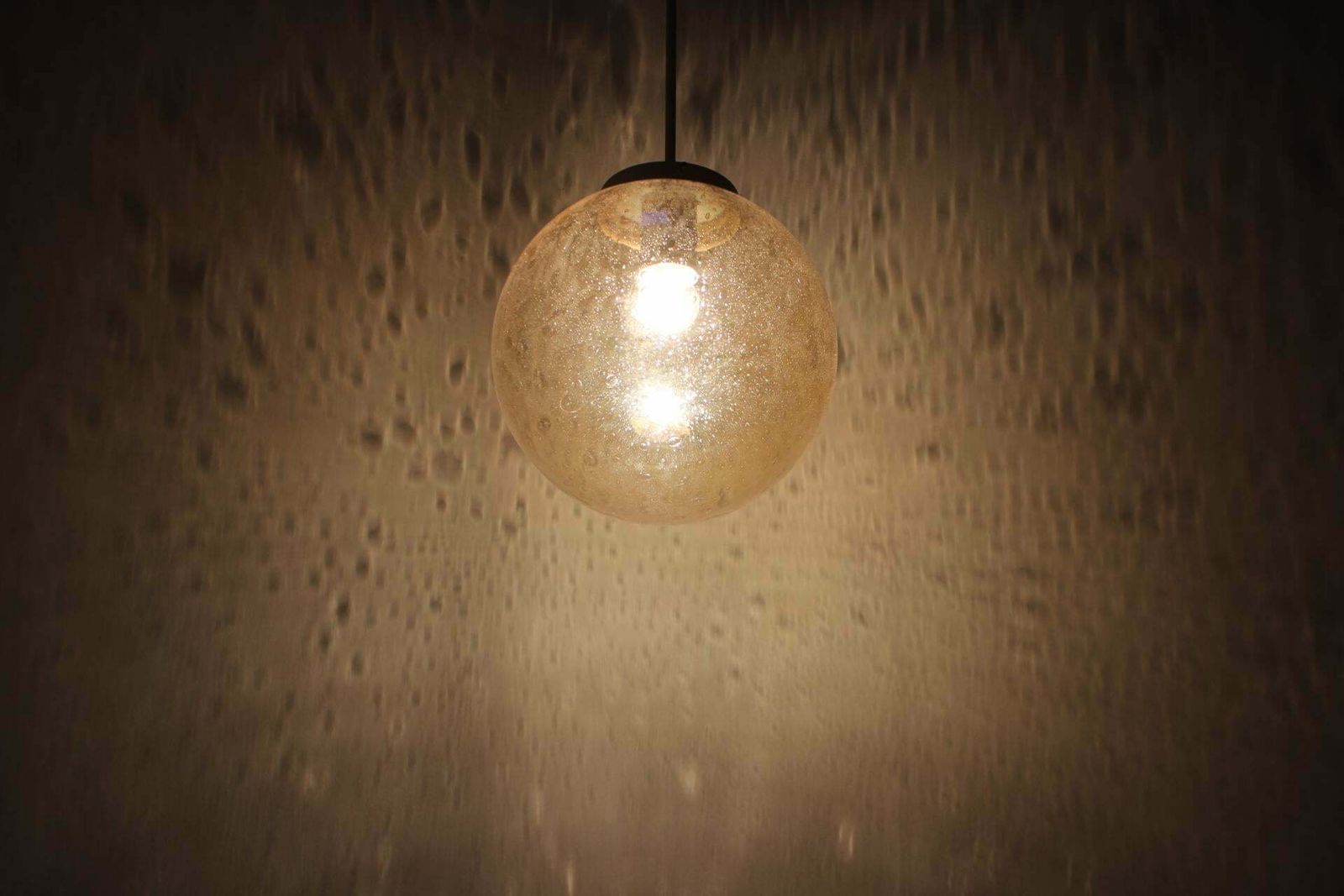 Mid Century Brass And Glass Chandelier By Valasske Mezirici, 1970's photo vintage
