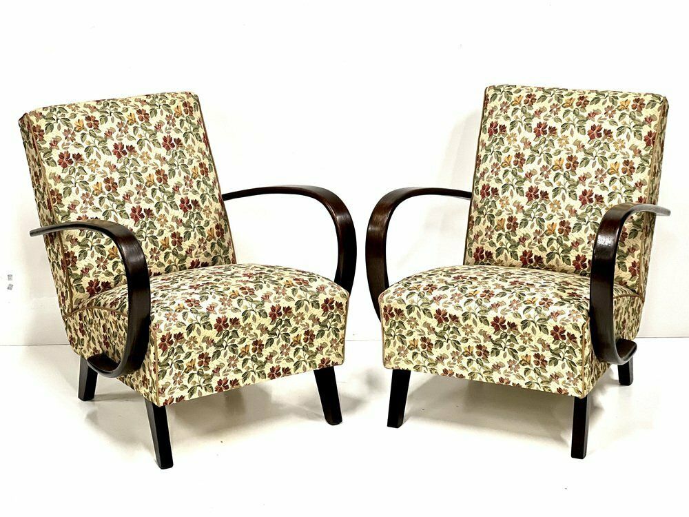 Vintage Armchairs By Jindrich Halabala, Set Of 2