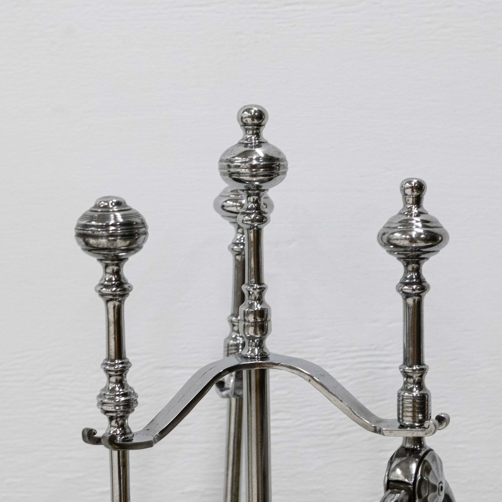 Antique Steel Fireplace Companion Set photo for sale